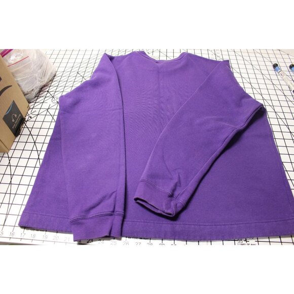 White Stag Womens Halloween Sweatshirt X-Large Purple Witch & Cat Embroidery - Picture 13 of 13